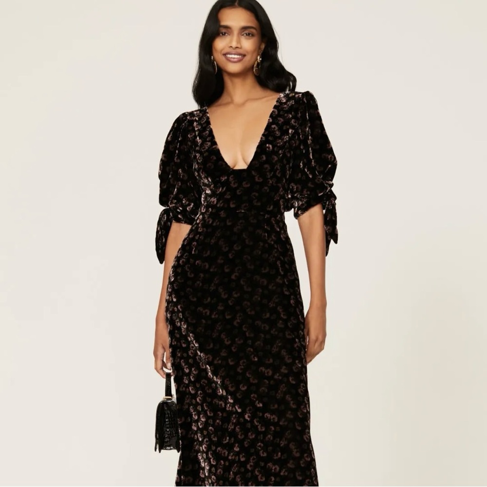 Sea New York Valerie Velvet Floral Dress